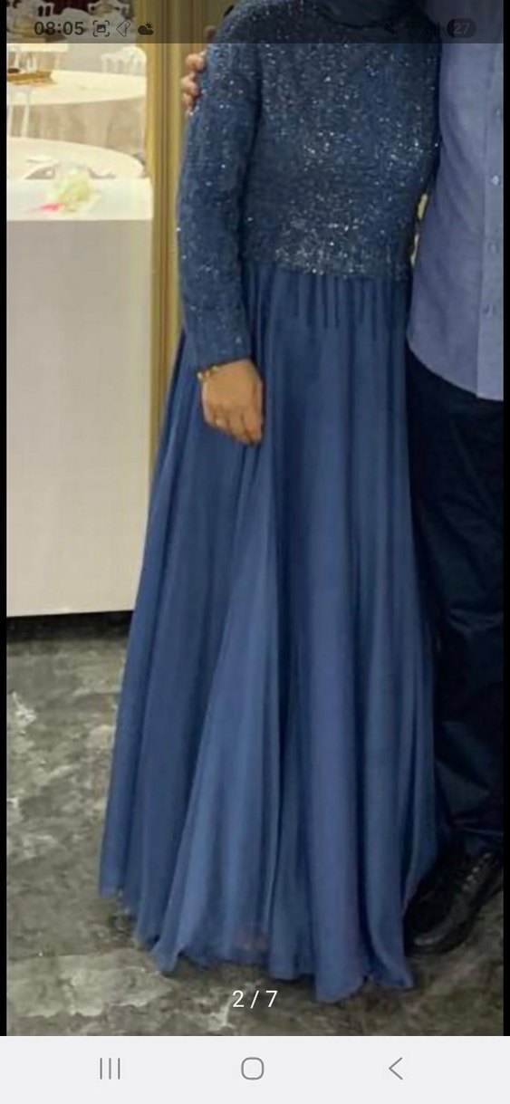 bayan tesettur abiye elbise - Görsel 5