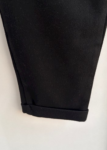 Siyah erkek dokuma kumaş Pantolon - Görsel 4