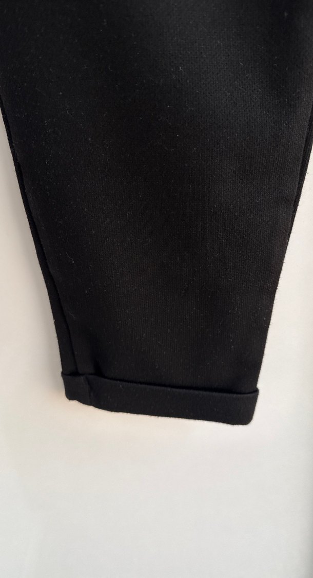 Siyah erkek dokuma kumaş Pantolon - Görsel 4
