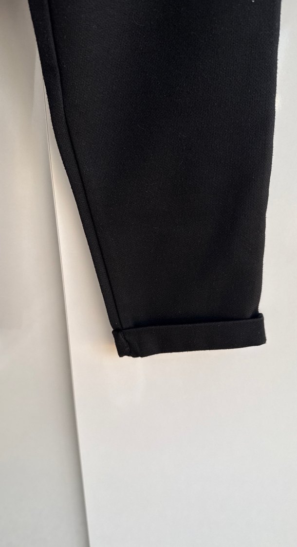 Siyah erkek dokuma kumaş Pantolon - Görsel 3