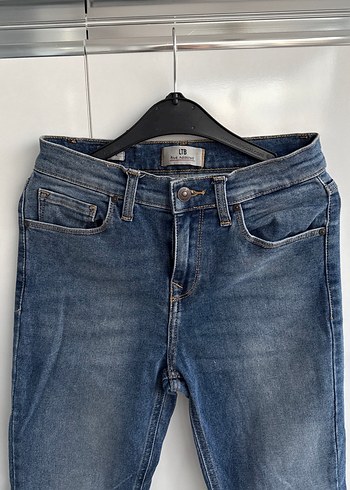 Kadın Mavi Orta Boy Kot Pantolon - Görsel 2