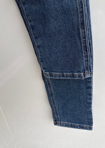 Kadın Mavi Orta Boy Kot Pantolon - Görsel 5