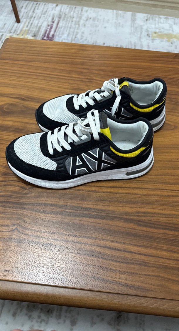 Sarı Detaylı Bağcıklı erkek  Spor Ayakkabı - Görsel 2