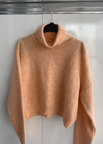 Bej Triko Boğazlı Kadın Kazak - Görsel 3