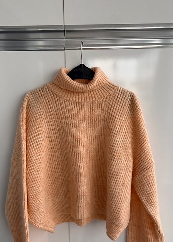 Bej Triko Boğazlı Kadın Kazak - Görsel 2