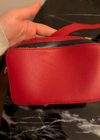 Tommy Hilfiger Tommy Kırmızı Deri Kadın Çapraz Çanta