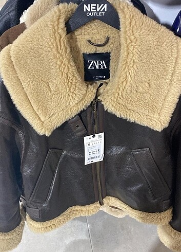 Zara Kahverengi Biker Ceket