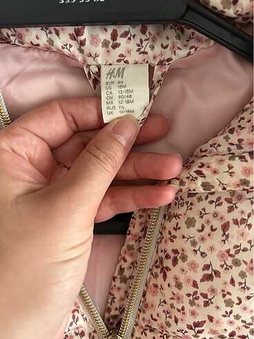 H&M H&M 12-18 aylik cicekli mont