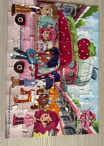Beden Strawberry Shortcake Renkli Çocuk Puzzle Seti