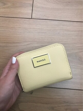 Mango açık sarı cüzdan