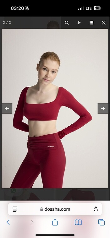 Dossha It Girl Bordo Crop
