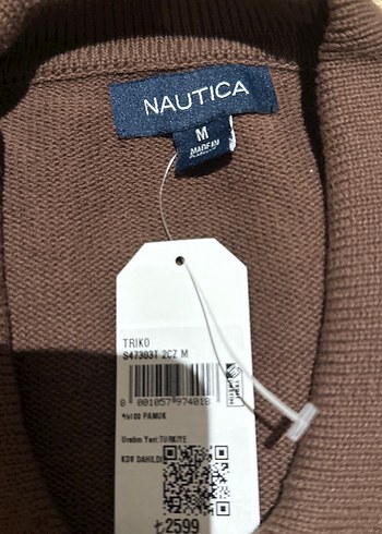 Nautica Kahverengi Kısa Kollu Polo Tişört - Görsel 2