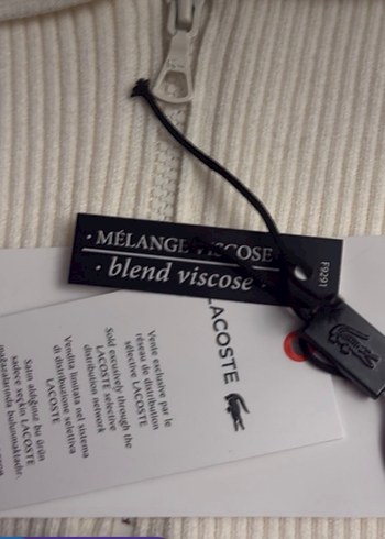 LACOSTE Beyaz Örgü Kısa Kollu Polo Yaka Triko - Görsel 2