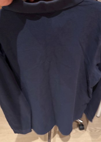 USSN. Polo Lacivert Uzun Kollu Polo Yaka Tişört - Görsel 5