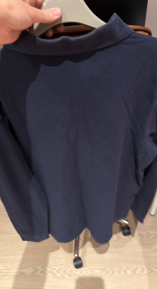 USSN. Polo Lacivert Uzun Kollu Polo Yaka Tişört - Görsel 5