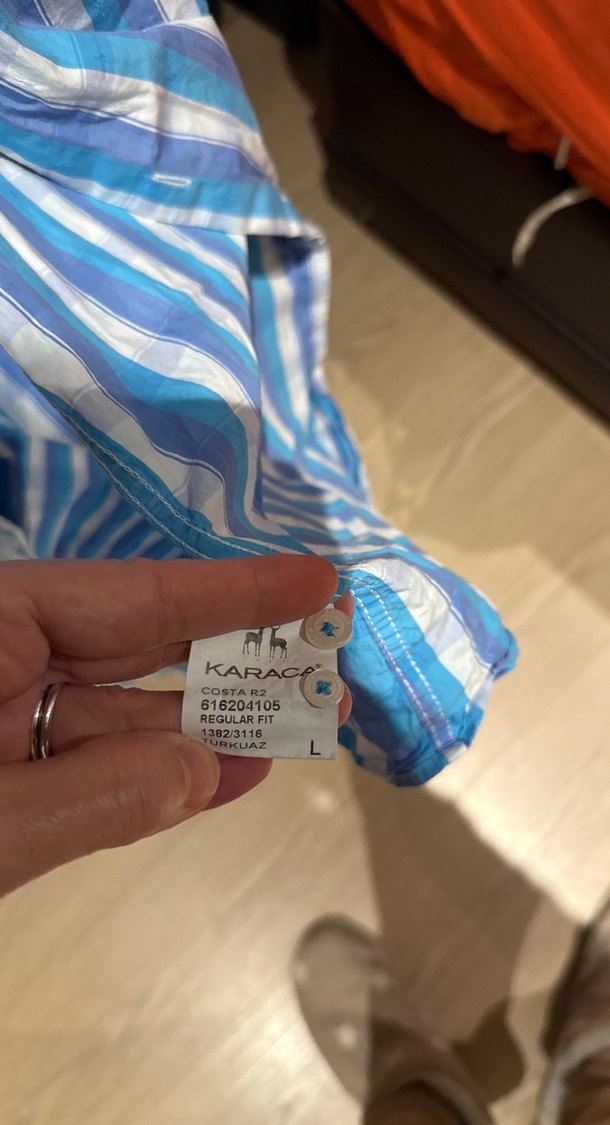 KARACA Erkek Mavi Kısa Kollu Gömlek - Görsel 3