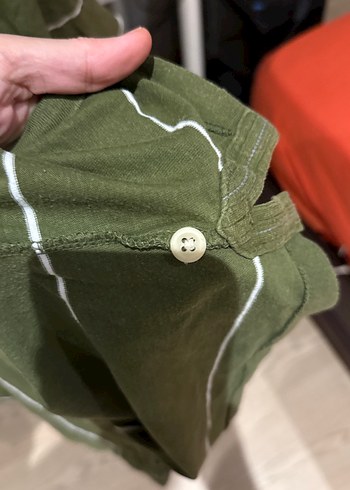 HOLLİSTER Erkek Haki Çizgili Polo Tişört - Görsel 5