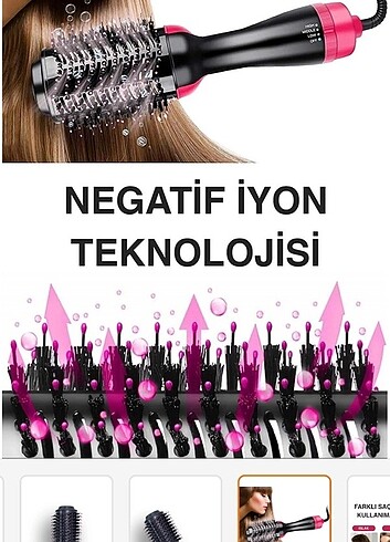 diğer Beden pembe Renk Sac kurutma ve duzlestirme taragi
