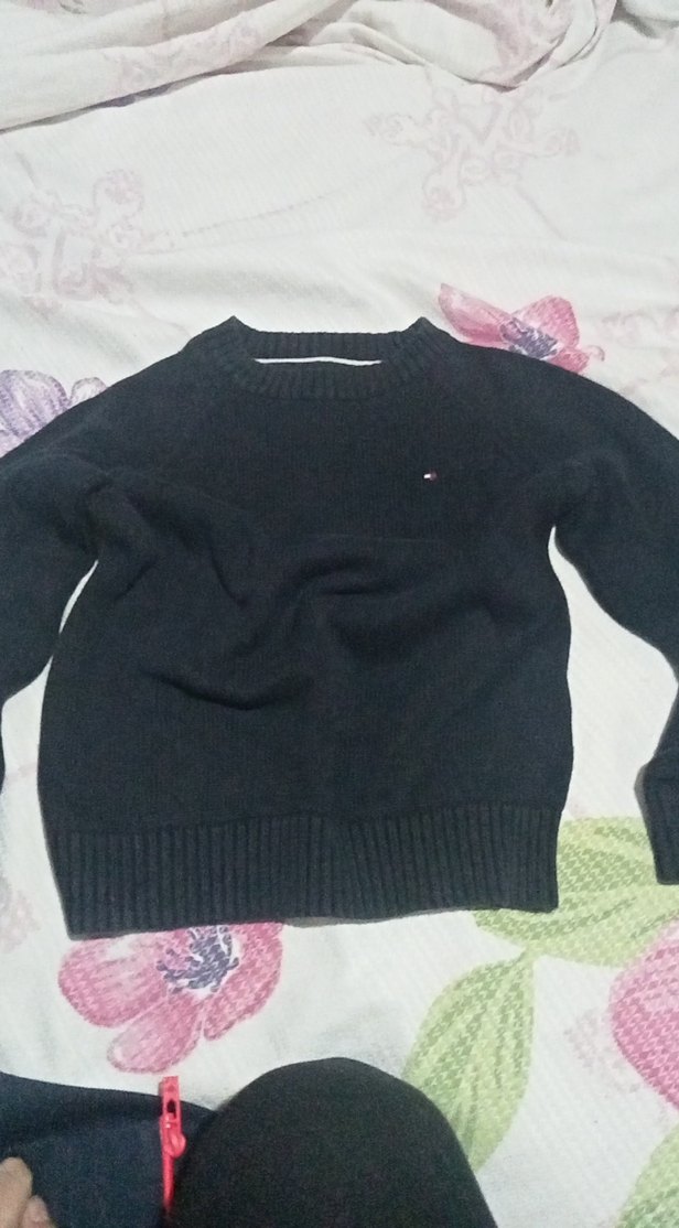 Tommy Hilfiger Siyah Erkek Çoçuk Triko Kazak - Görsel 2