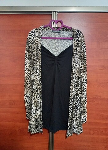 Leopar Desenli Bluz