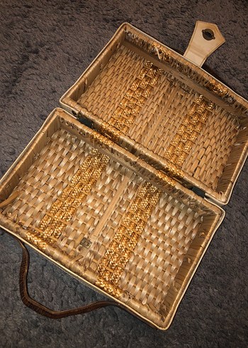 Hasır Bohem Örgü Kadın Çanta - Görsel 5