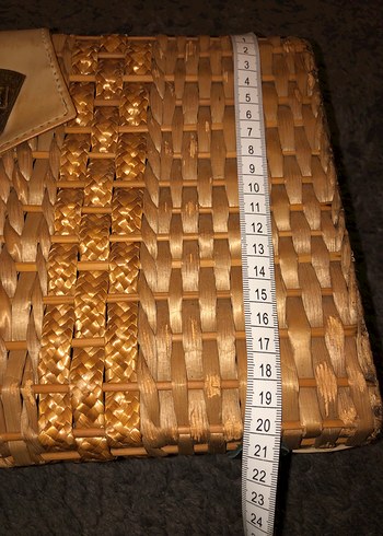 Hasır Bohem Örgü Kadın Çanta - Görsel 7