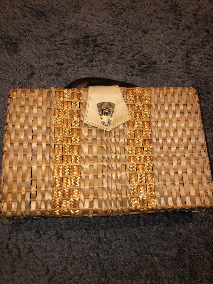 Hasır Bohem Örgü Kadın Çanta - Görsel 2