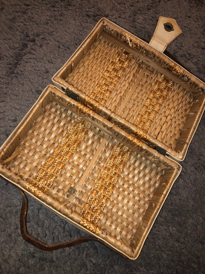 Hasır Bohem Örgü Kadın Çanta - Görsel 5