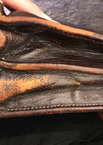 Orijinal MATRAŞ deri Vintage  Erkek Evrak Çantası - Görsel 12