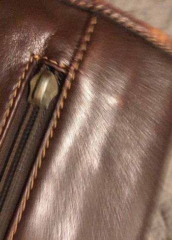 Orijinal MATRAŞ deri Vintage  Erkek Evrak Çantası - Görsel 10