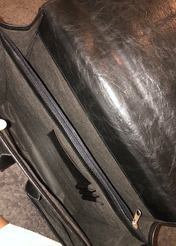 Siyah Klasik Erkek Evrak Çantası - Görsel 9