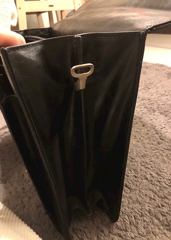 Siyah Klasik Erkek Evrak Çantası - Görsel 11