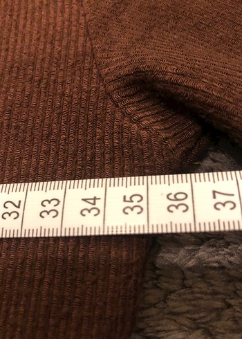 Orijinal stradivarius Kahverengi Uzun ribana Elbise - Görsel 4