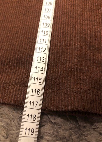 Orijinal stradivarius Kahverengi Uzun ribana Elbise - Görsel 6