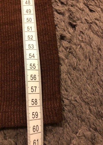 Orijinal stradivarius Kahverengi Uzun ribana Elbise - Görsel 7