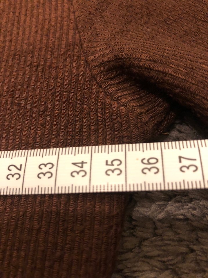 Orijinal stradivarius Kahverengi Uzun ribana Elbise - Görsel 4