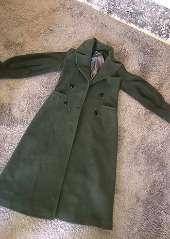 Orijinal ADİL IŞIK Uzun Koyu Yeşil Kaban - Görsel 2