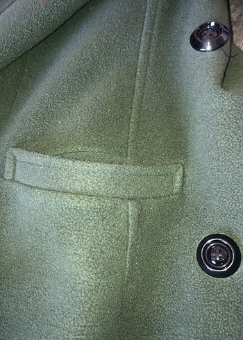 Orijinal ADİL IŞIK Uzun Koyu Yeşil Kaban - Görsel 10