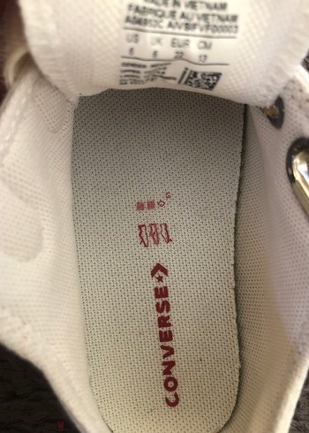 Orijinal CONVERSE Beyaz Kız Çocuk Spor Ayakkabı - Görsel 4