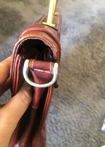 Klasik Kahverengi Deri Kadın el Çanta - Görsel 9