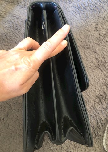 Klasik Kahverengi Deri Kadın el Çanta - Görsel 12