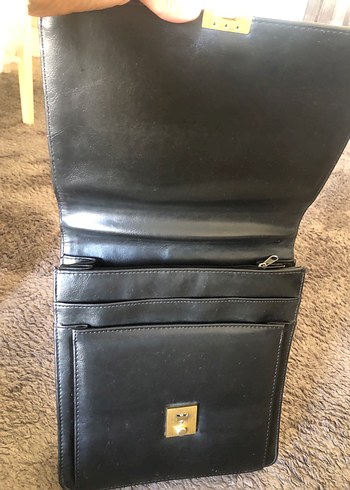 Klasik Kahverengi Deri Kadın el Çanta - Görsel 13