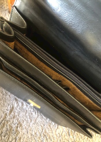 Hakiki deri ,Erkek-kadın unisex İş Çantası - Görsel 4