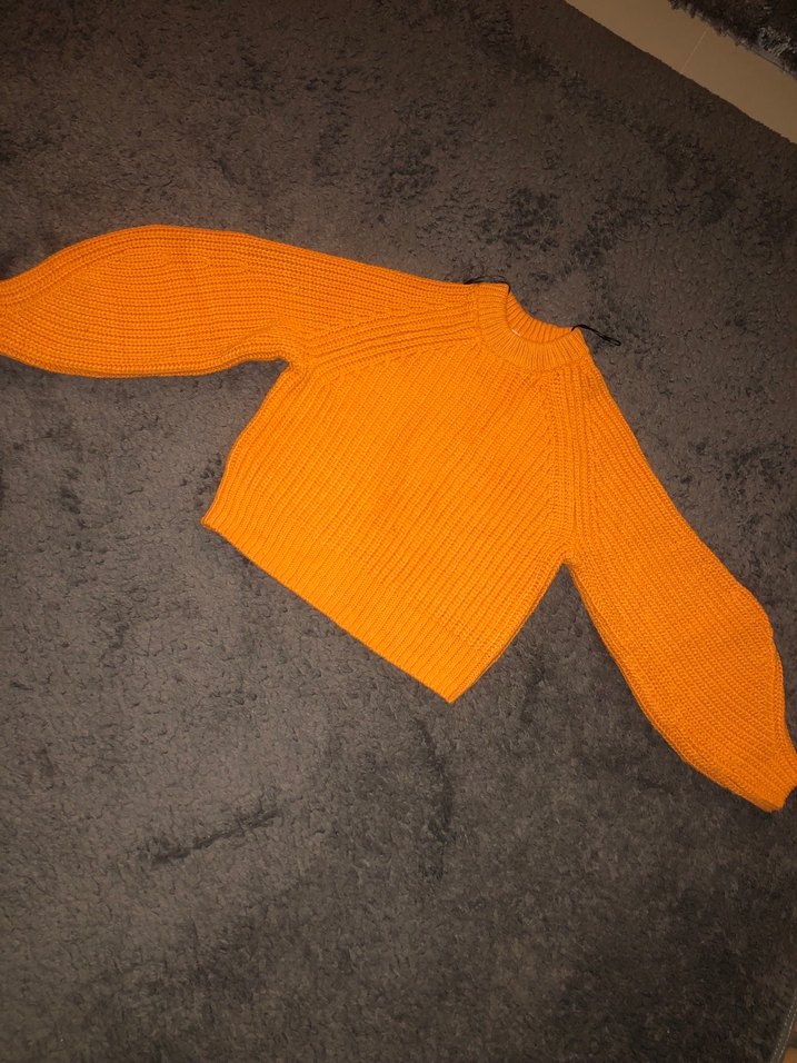 Orijinal H&M balon kol kazak - Görsel 3