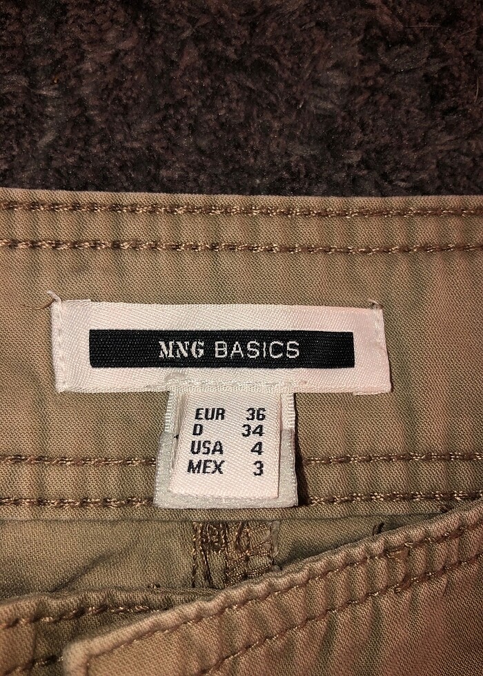 ORİJİNAL MANGO UNİSEX KARGO PANTOLON - Görsel 4