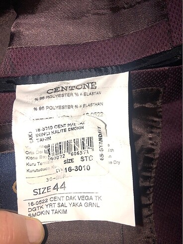 CENTONE smokin ceket 44 beden - Görsel 5