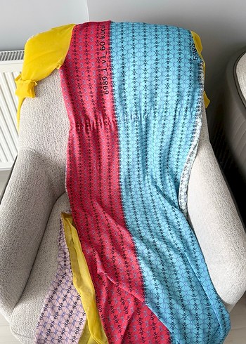 Çok Renkli Bohem Bağlama Boyalı elbise - Görsel 2