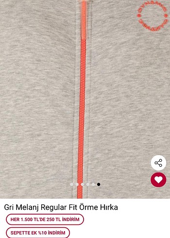 Gri Melanj Regular Fit Örme Hırka - Görsel 4