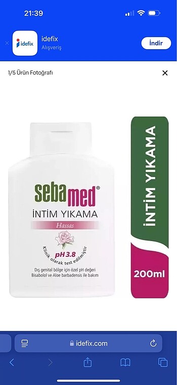 Sebamed intim yıkama