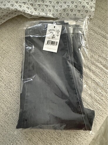 Koyu gri skinny fit jean pantolon